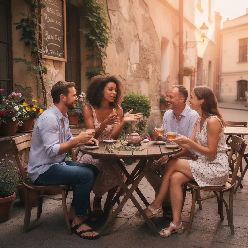 Valerijono šaknies arbata, skirta streso mažinimui ir ramybei užtikrinti.